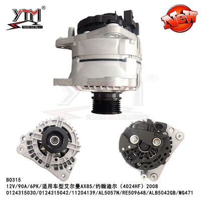 0124315030/0124315042/11204139/AL5057N/RE509648/ALB5042GB/MG471 12V 90A 6PK ALTERNATOR para Elman John Deere