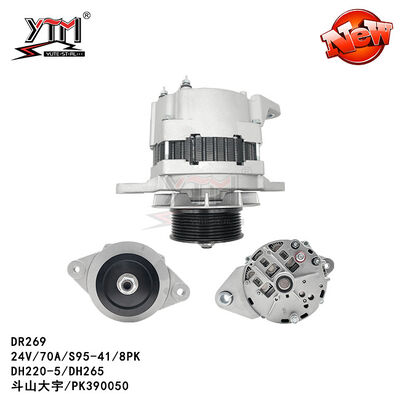 Motor elétrico S95-41 8PK PK390050 do alternador de DR269 DH220-5 DH265 70A