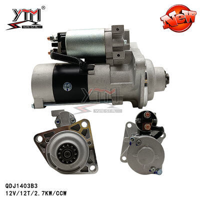 CCW QDJ1403B3 1403B3 do motor de acionador de partida do motor de 12V 12T 2.7kw